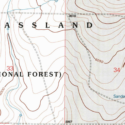 United States Geological Survey Divine Lake, NM (1998, 24000-Scale) digital map