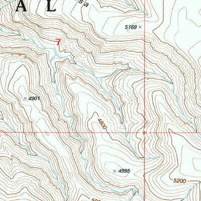 United States Geological Survey Dix Creek, AZ (1997, 24000-Scale) digital map