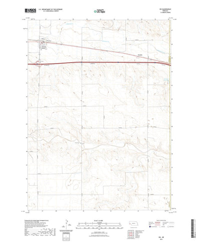 United States Geological Survey Dix, NE (2021, 24000-Scale) digital map