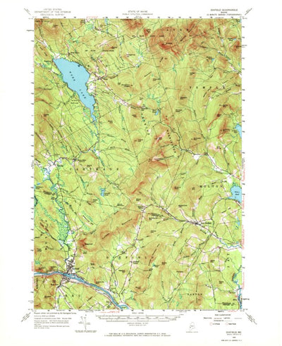 United States Geological Survey Dixfield, ME (1956, 62500-Scale) digital map