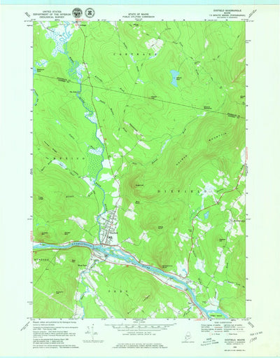 United States Geological Survey Dixfield, ME (1968, 24000-Scale) digital map