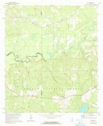 United States Geological Survey Dixie, AL (1971, 24000-Scale) digital map