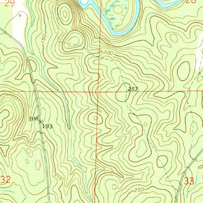 United States Geological Survey Dixie, AL (1971, 24000-Scale) digital map