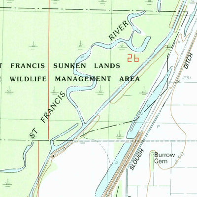 United States Geological Survey Dixie, AR-MO (1983, 24000-Scale) digital map