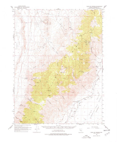 United States Geological Survey Dixie Hot Springs, NV (1966, 62500-Scale) digital map