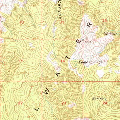 United States Geological Survey Dixie Hot Springs, NV (1966, 62500-Scale) digital map