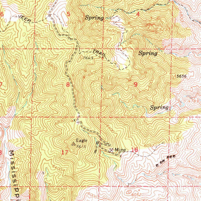 United States Geological Survey Dixie Hot Springs, NV (1966, 62500-Scale) digital map