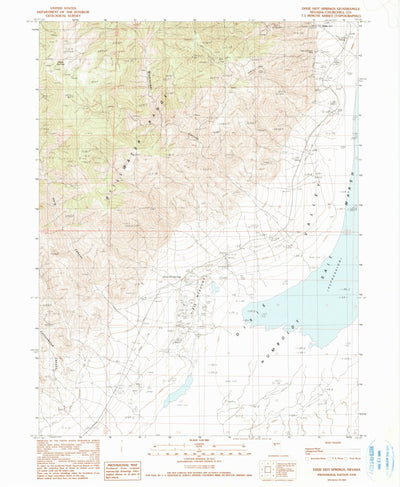 United States Geological Survey Dixie Hot Springs, NV (1990, 24000-Scale) digital map