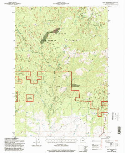 United States Geological Survey Dixie Meadows, OR (1996, 24000-Scale) digital map