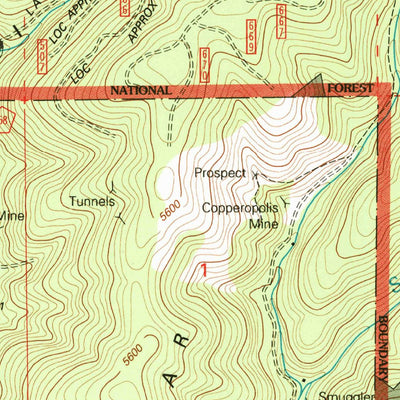 United States Geological Survey Dixie Meadows, OR (1996, 24000-Scale) digital map