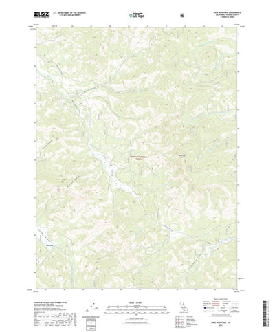 United States Geological Survey Dixie Mountain, CA (2021, 24000-Scale) digital map