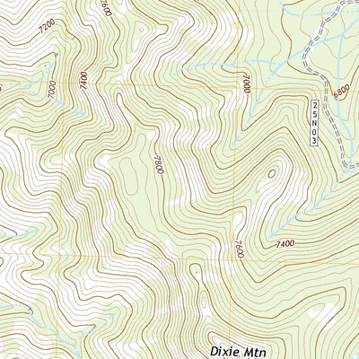 United States Geological Survey Dixie Mountain, CA (2021, 24000-Scale) digital map