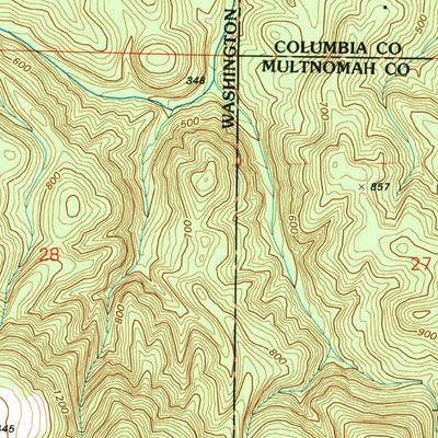 United States Geological Survey Dixie Mountain, OR (1990, 24000-Scale) digital map