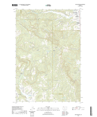 United States Geological Survey Dixie Mountain, OR (2020, 24000-Scale) digital map