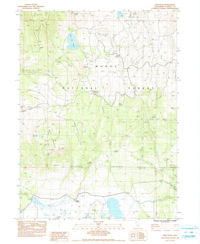 United States Geological Survey Dixie Peak, CA (1983, 24000-Scale) digital map
