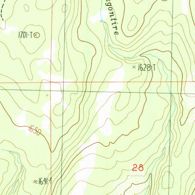 United States Geological Survey Dixie Peak, CA (1983, 24000-Scale) digital map