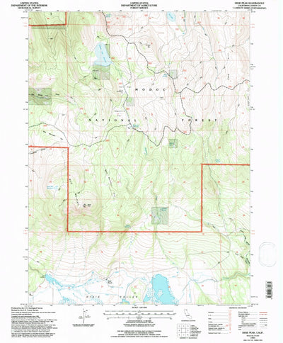United States Geological Survey Dixie Peak, CA (1993, 24000-Scale) digital map