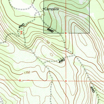 United States Geological Survey Dixie Peak, CA (1993, 24000-Scale) digital map