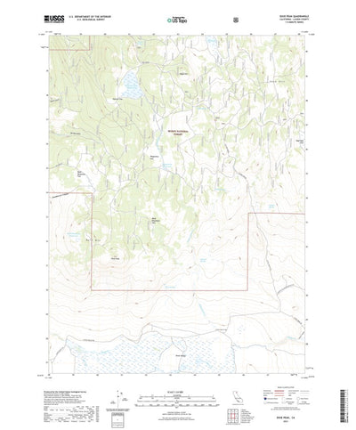 United States Geological Survey Dixie Peak, CA (2021, 24000-Scale) digital map