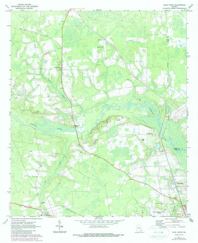 United States Geological Survey Dixie Union, GA (1971, 24000-Scale) digital map