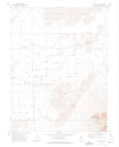 United States Geological Survey Dixie Valley, NV (1972, 24000-Scale) digital map