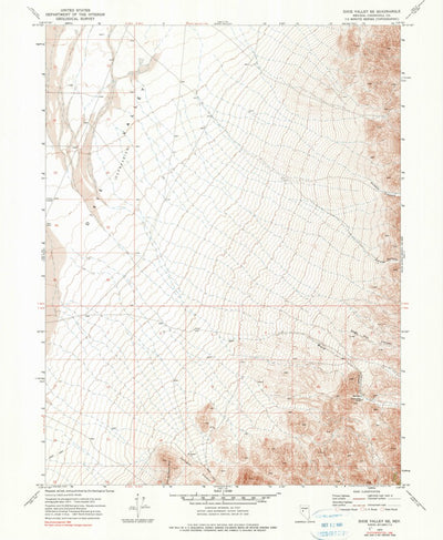 United States Geological Survey Dixie Valley SE, NV (1972, 24000-Scale) digital map