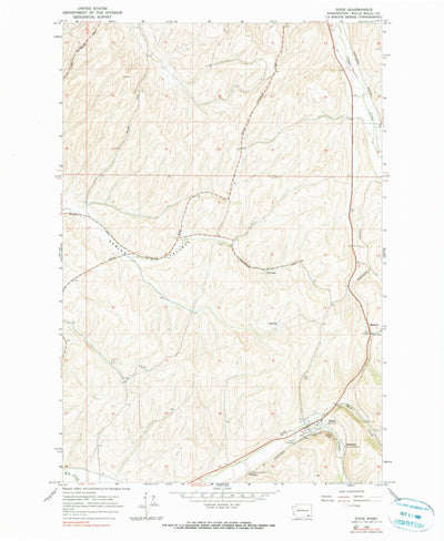 United States Geological Survey Dixie, WA (1966, 24000-Scale) digital map