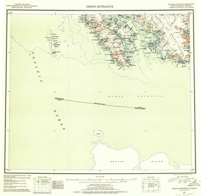 United States Geological Survey Dixon Entrance, AK (1951, 250000-Scale) digital map