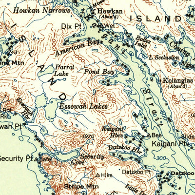 United States Geological Survey Dixon Entrance, AK (1951, 250000-Scale) digital map