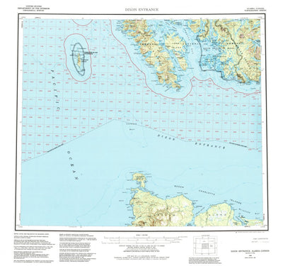 United States Geological Survey Dixon Entrance, AK (1959, 250000-Scale) digital map