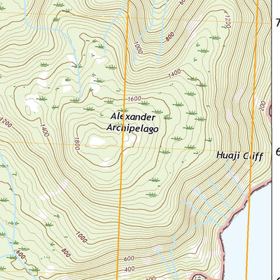 United States Geological Survey Dixon Entrance C-1 NE, AK (2021, 25000-Scale) digital map