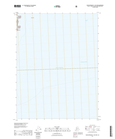 United States Geological Survey Dixon Entrance C-1 OE E NW, AK (2021, 25000-Scale) digital map
