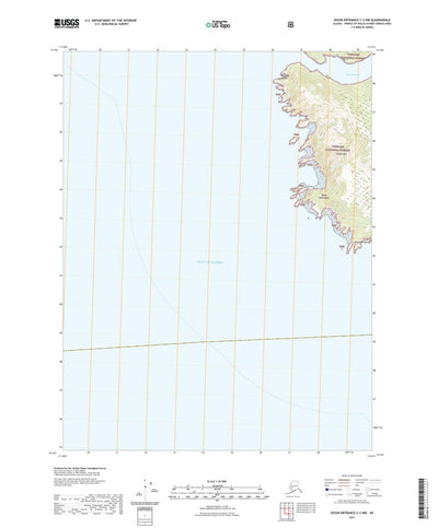 United States Geological Survey Dixon Entrance C-3 NW, AK (2021, 25000-Scale) digital map