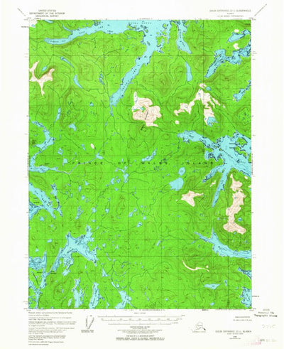 United States Geological Survey Dixon Entrance D-1, AK (1948, 63360-Scale) digital map