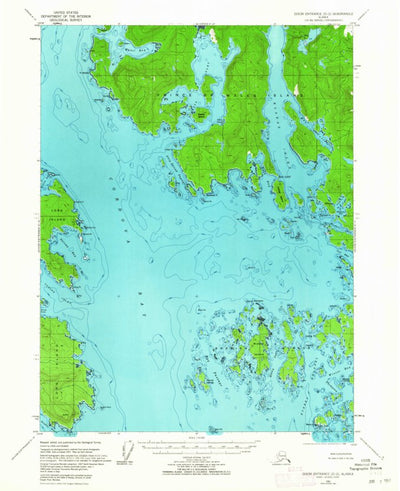 United States Geological Survey Dixon Entrance D-2, AK (1951, 63360-Scale) digital map