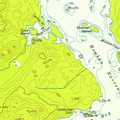 United States Geological Survey Dixon Entrance D-3, AK (1948, 63360-Scale) digital map