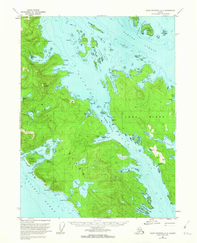 United States Geological Survey Dixon Entrance D-3, AK (1951, 63360-Scale) digital map