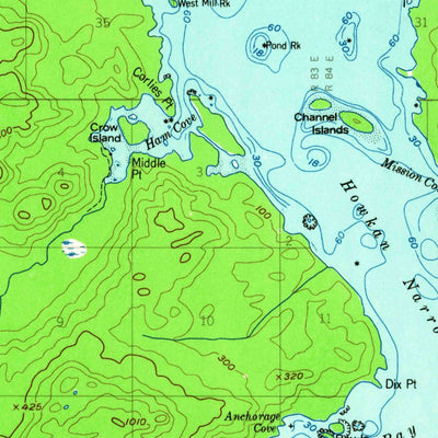 United States Geological Survey Dixon Entrance D-3, AK (1951, 63360-Scale) digital map