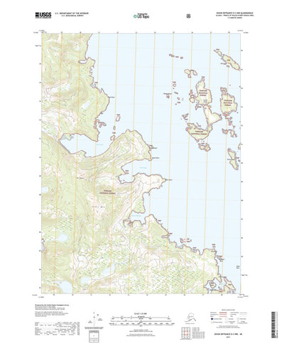 United States Geological Survey Dixon Entrance D-3 NW, AK (2021, 25000-Scale) digital map
