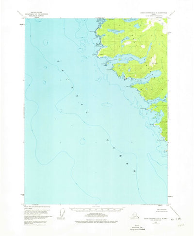 United States Geological Survey Dixon Entrance D-4, AK (1951, 63360-Scale) digital map
