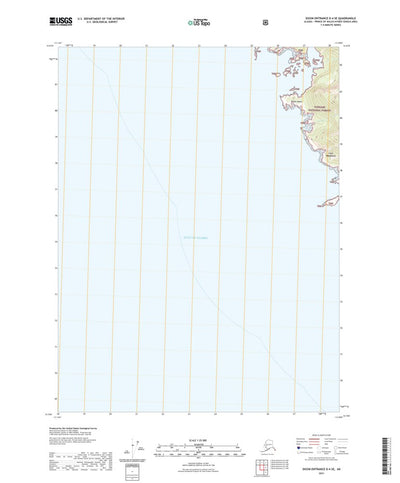 United States Geological Survey Dixon Entrance D-4 SE, AK (2021, 25000-Scale) digital map