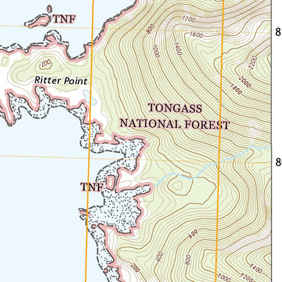 United States Geological Survey Dixon Entrance D-4 SE, AK (2021, 25000-Scale) digital map