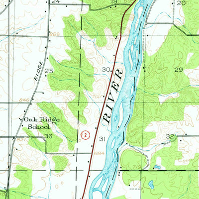United States Geological Survey Dixon, IL (1950, 62500-Scale) digital map
