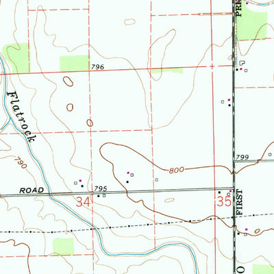 United States Geological Survey Dixon, IN-OH (1960, 24000-Scale) digital map