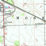 United States Geological Survey Dixon, IN-OH (1960, 24000-Scale) digital map