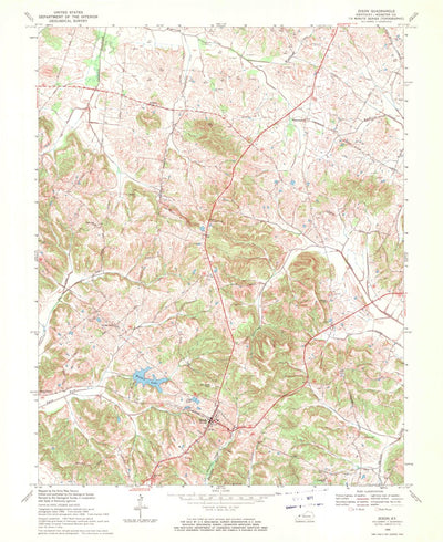 United States Geological Survey Dixon, KY (1969, 24000-Scale) digital map