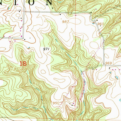 United States Geological Survey Dixon, MO (1954, 24000-Scale) digital map