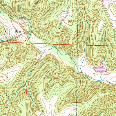 United States Geological Survey Dixon, MO (1954, 24000-Scale) digital map