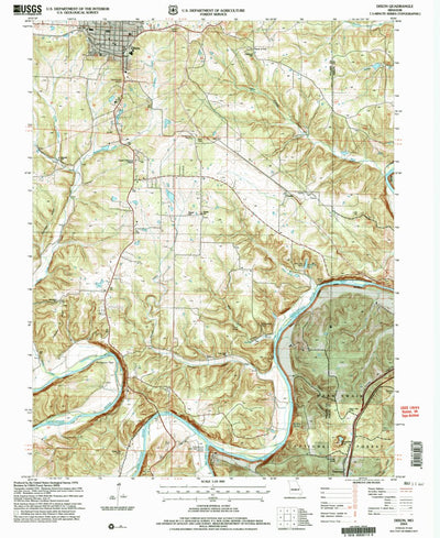 United States Geological Survey Dixon, MO (2004, 24000-Scale) digital map
