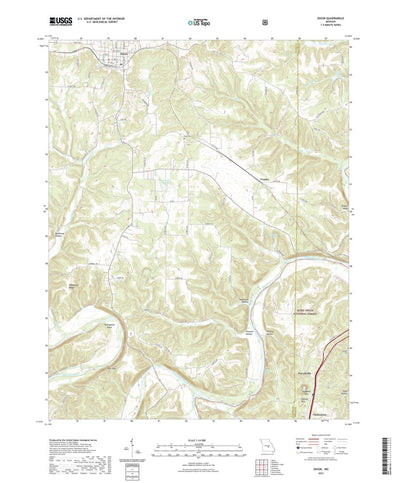 United States Geological Survey Dixon, MO (2021, 24000-Scale) digital map